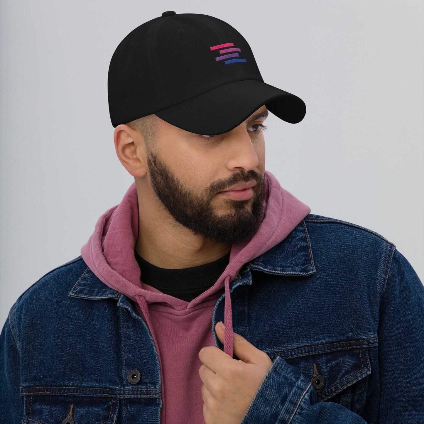 Bisexual Pride Flag Stripe Design Dad Hat