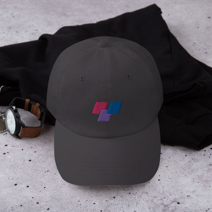 Bisexual Pride Geometric 3 Squares Dad Hat