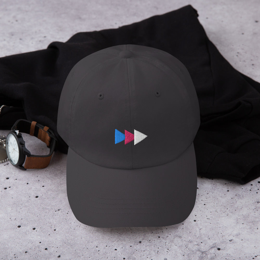 Trans Pride Geometric Dad Hat 3 Arrows