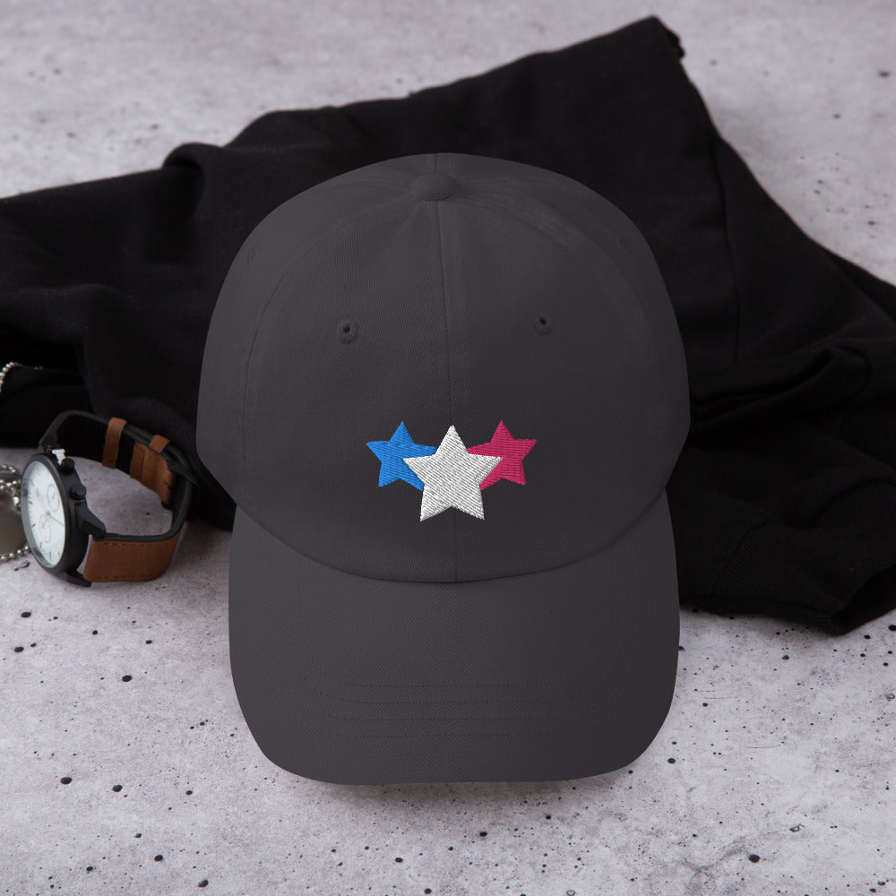 Trans Pride Dad Hat 3 Stars