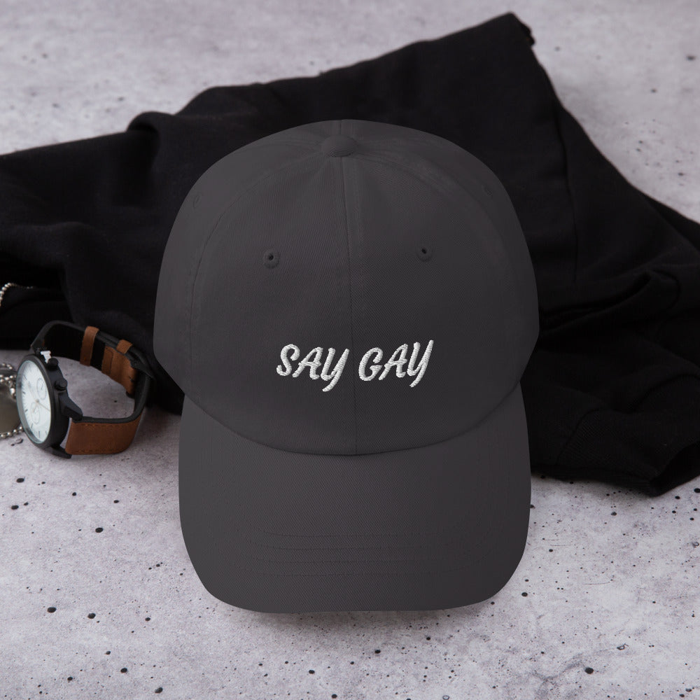 Say Gay Pride Dad hat