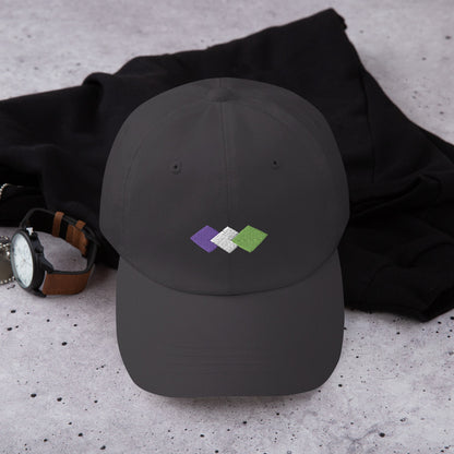 Genderqueer Pride Dad Hat 3 Rhombuses