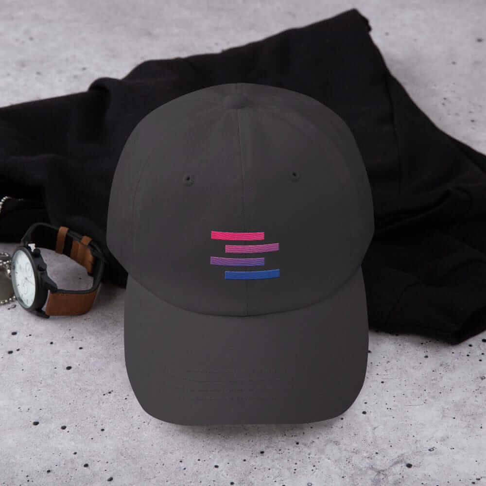 Bisexual Pride Flag Stripe Design Dad Hat