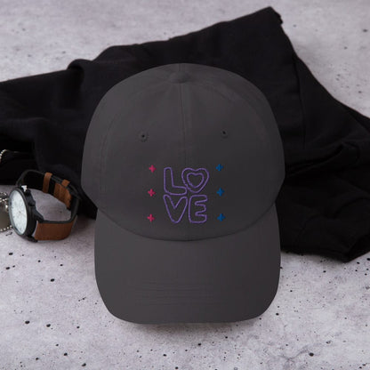 Bisexual Pride LOVE Dad Hat