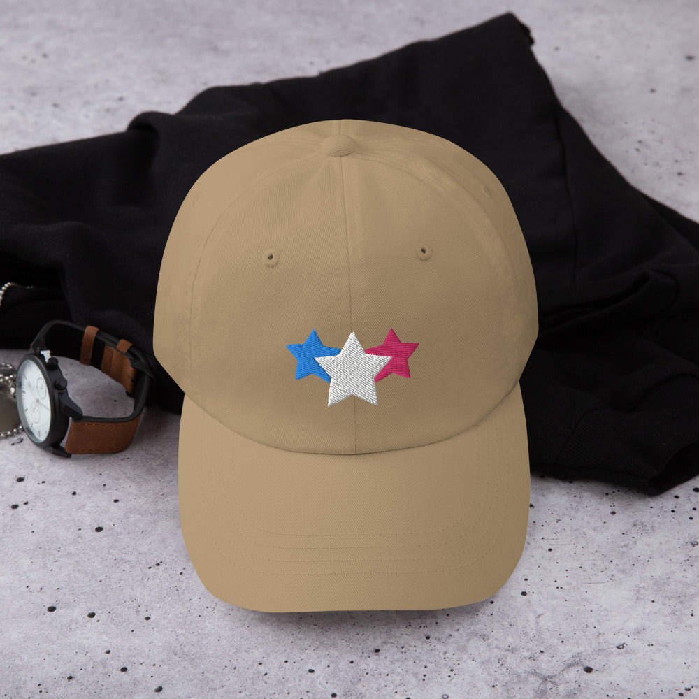 Trans Pride Dad Hat 3 Stars