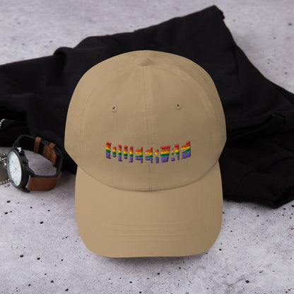 Queer AF Rainbow Pride Dad Hat