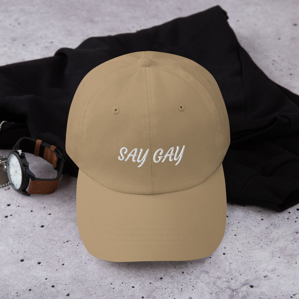 Say Gay Pride Dad hat