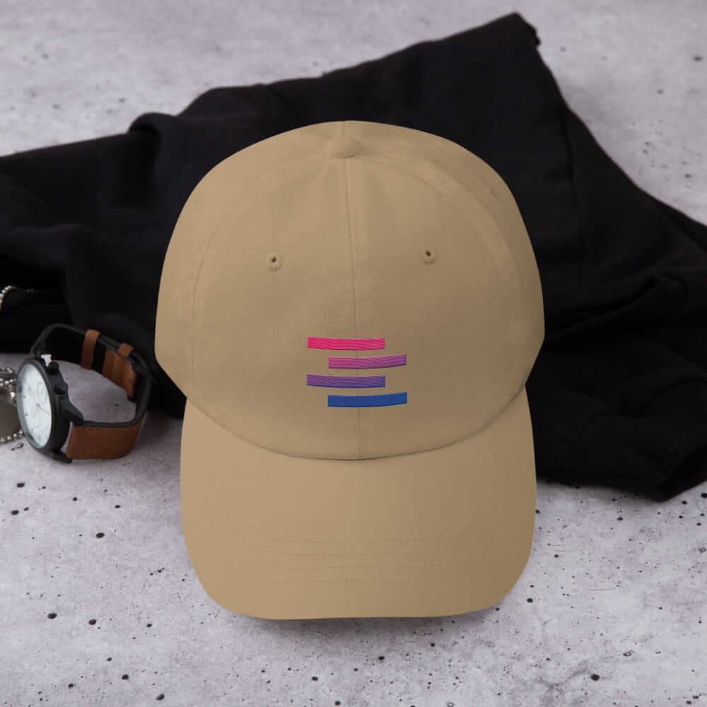 Bisexual Pride Flag Stripe Design Dad Hat