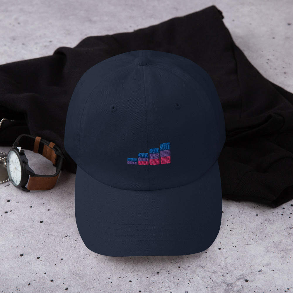 Bisexual Pride Geometric WiFi Dad Hat