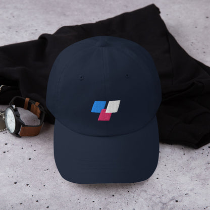 Trans Pride Geometric Dad Hat 3 Squares