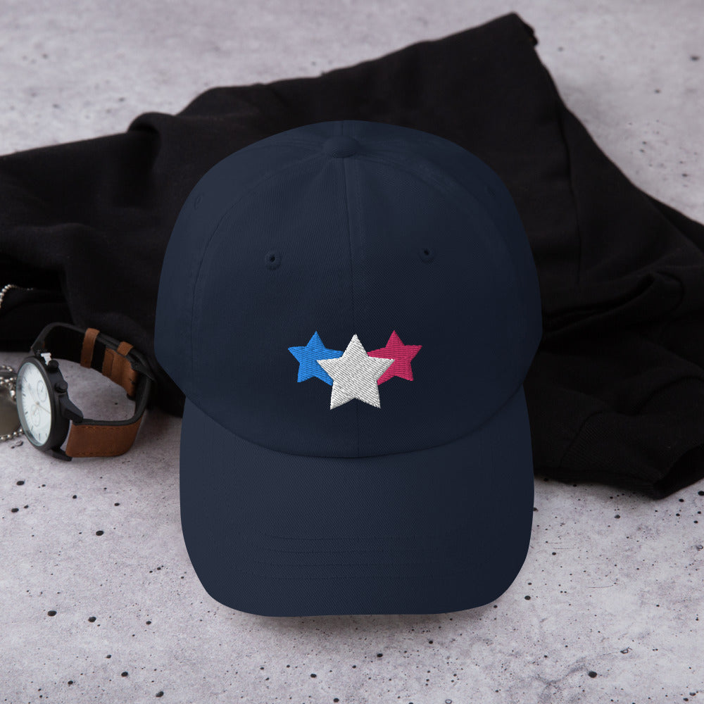 Trans Pride Dad Hat 3 Stars