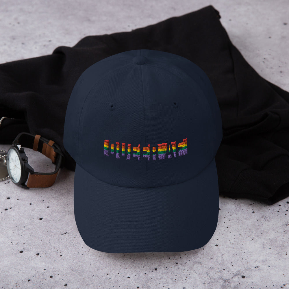 Queer AF Rainbow Pride Dad Hat