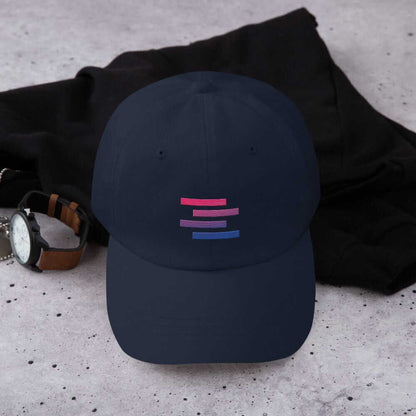 Bisexual Pride Flag Stripe Design Dad Hat