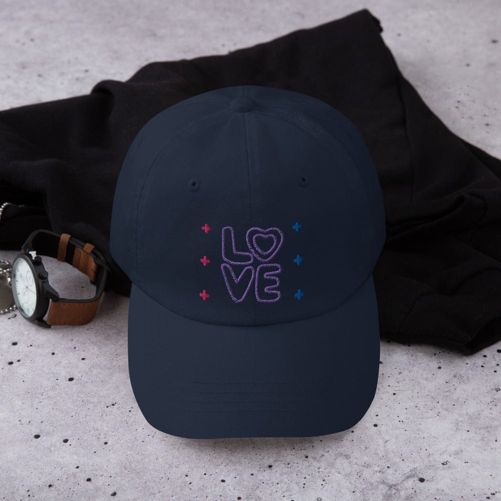 Bisexual Pride LOVE Dad Hat