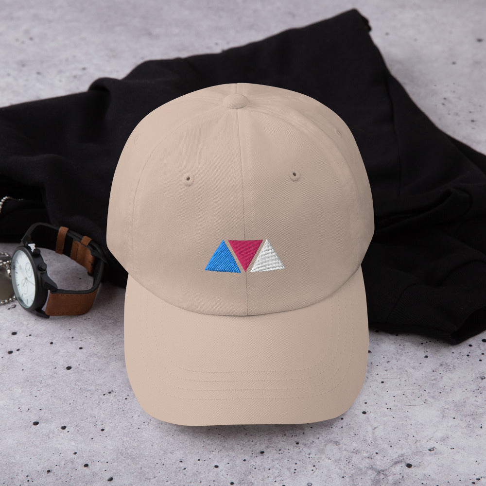 Trans Pride Geometric Dad Hat 3 Triangles