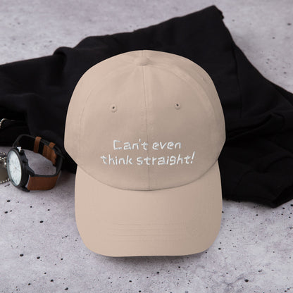 Can't Even Think Straight Pride Dad hat