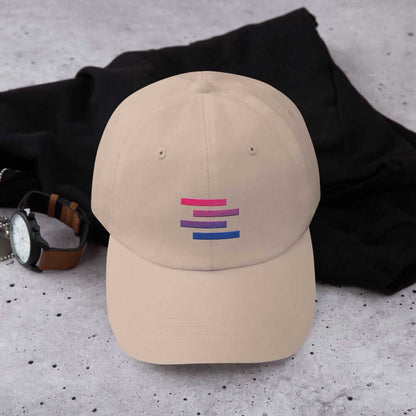 Bisexual Pride Flag Stripe Design Dad Hat