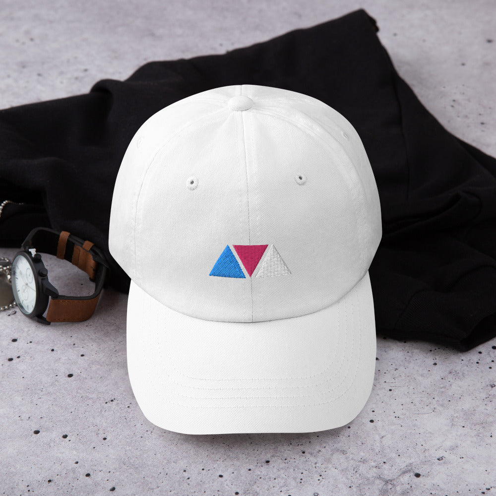 Trans Pride Geometric Dad Hat 3 Triangles