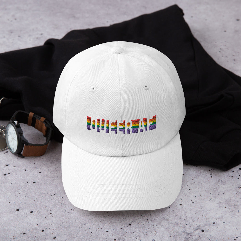 Queer AF Rainbow Pride Dad Hat