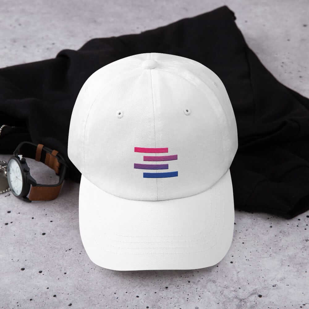 Bisexual Pride Flag Stripe Design Dad Hat