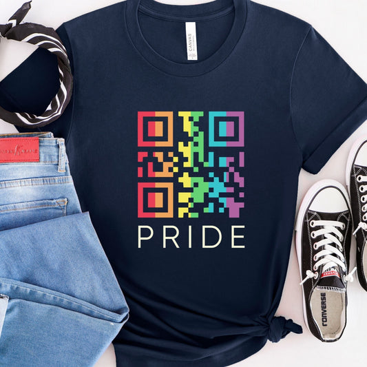 QR Code Rainbow Pride Shirt