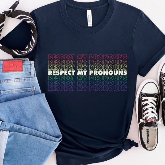 Respect My Pronouns Pride Shirt