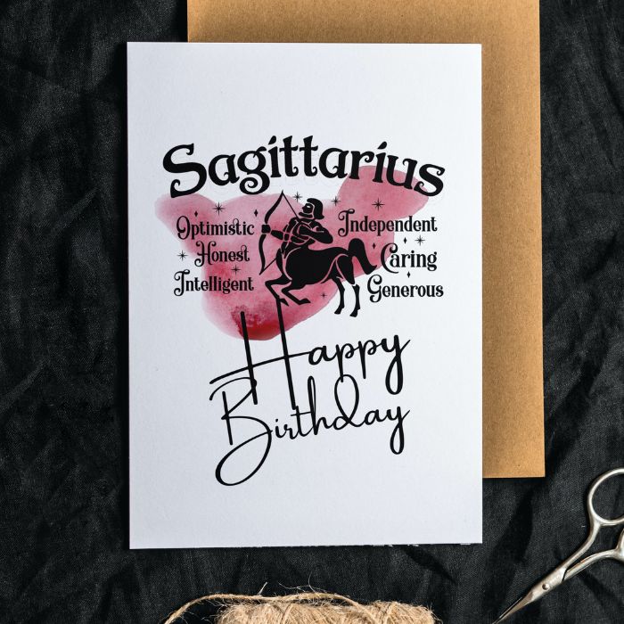 Sagittarius Printable Birthday Card