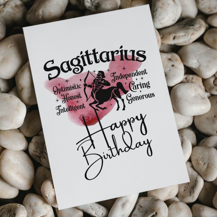 Sagittarius Printable Birthday Card