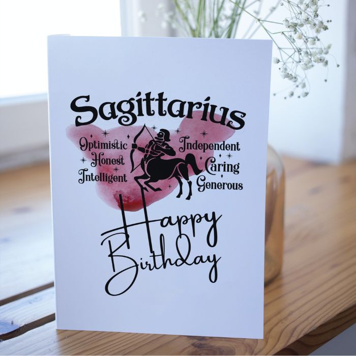 Sagittarius Printable Birthday Card