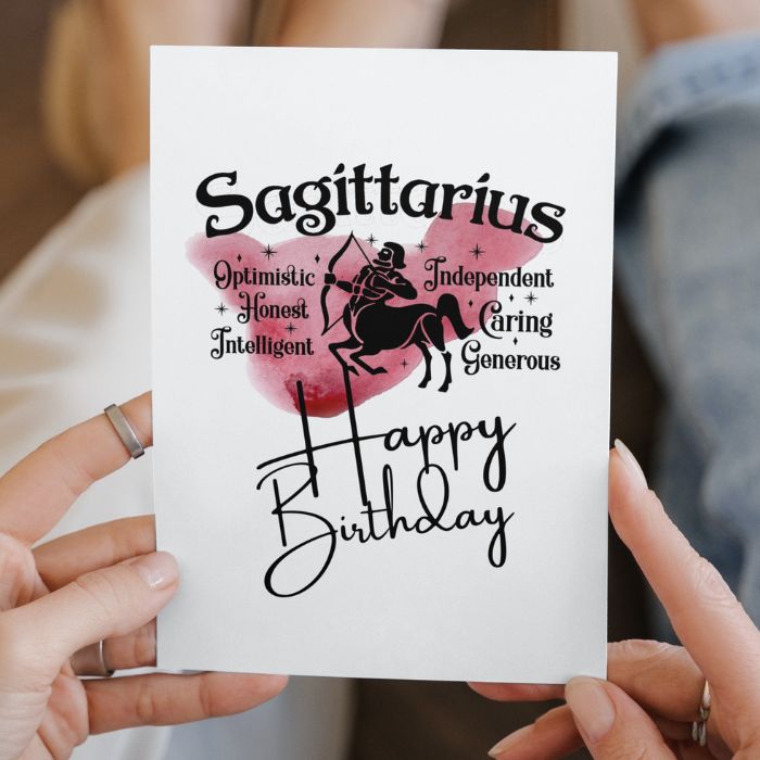 Sagittarius Printable Birthday Card