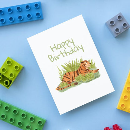 Tiger Printable Birthday Card