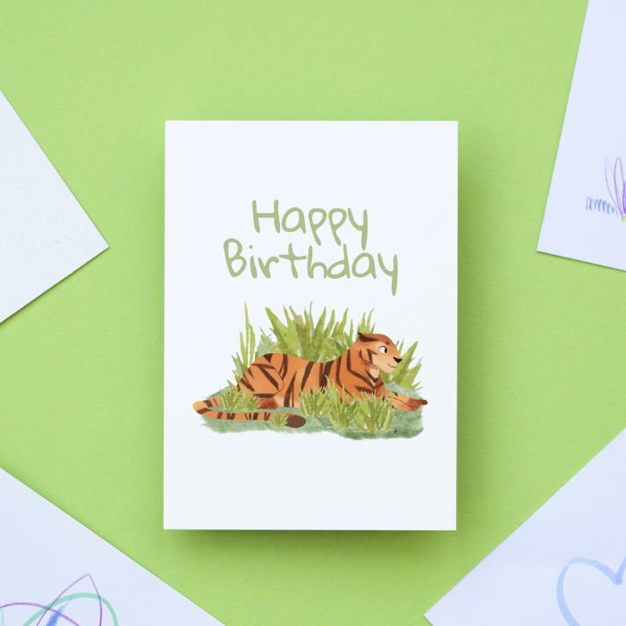 Tiger Printable Birthday Card