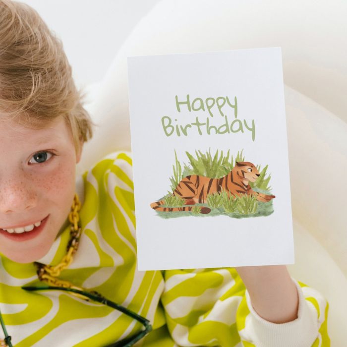 Tiger Printable Birthday Card