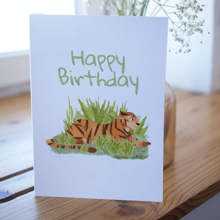 Tiger Printable Birthday Card