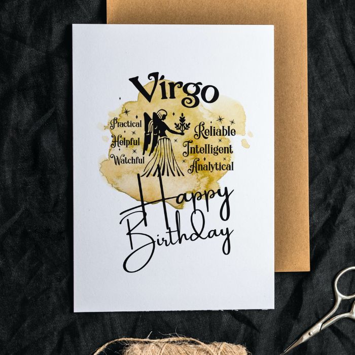 Virgo Printable Birthday Card