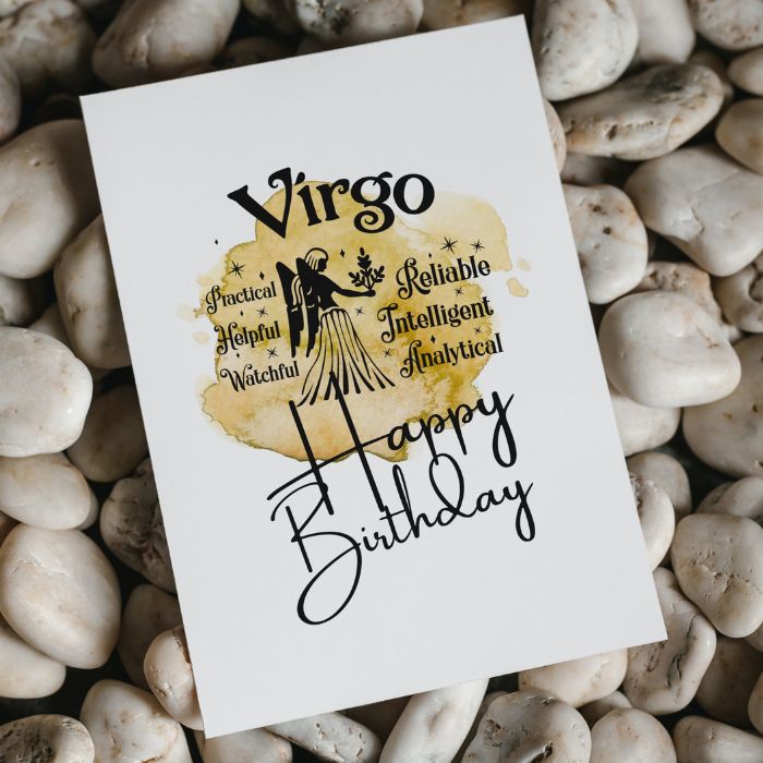 Virgo Printable Birthday Card