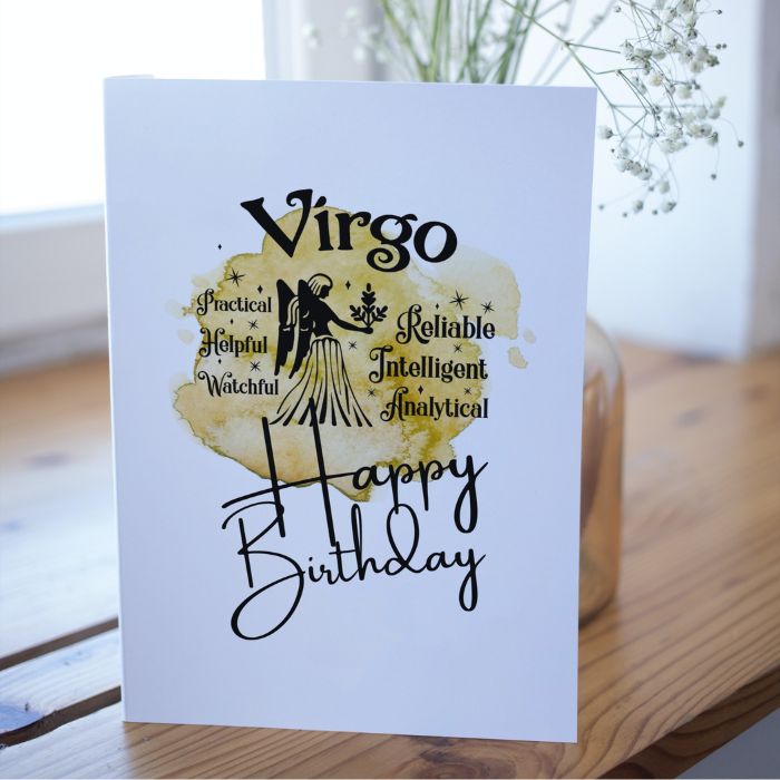 Virgo Printable Birthday Card