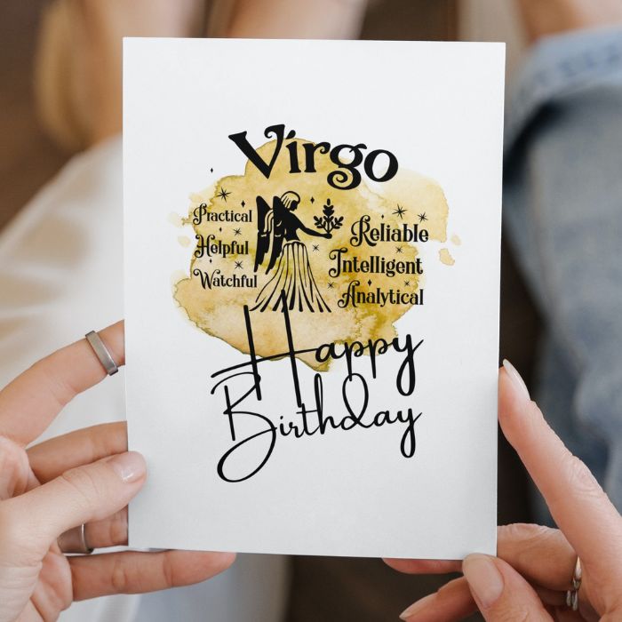 Virgo Printable Birthday Card