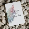 Printable condolence card featuring angel wings, expressing deepest sympathy and support during a difficult time.