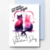 Printable Cat Love Valentine's Day Card | Instant Download