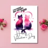 Printable Cat Love Valentine's Day Card | Instant Download