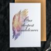 Printable Angel Wings Sympathy Card | Instant Download #1
