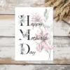 Printable Mother's Day Card Lily Bouquet | Instant Download