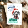 Cute Great Dane Christmas card, perfect for dog lovers and instant download