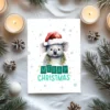 Printable Christmas card featuring a charming koala, designed for spreading holiday cheer.