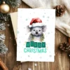 Cute koala Christmas card template, perfect for printing and sharing festive greetings this holiday season.