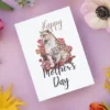 Eye-catching printable Mother's Day card featuring a cheetah print, perfect for celebrating mothers with flair!