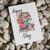 Cute leopard-themed Mother's Day card, ideal for printing and sharing heartfelt wishes with mom.