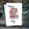 Printable Mother's Day card featuring a playful leopard design, perfect for celebrating moms with a wild touch.