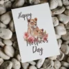 Colorful printable Mother's Day card featuring a lioness and flowers, a sweet tribute to mothers everywhere.
